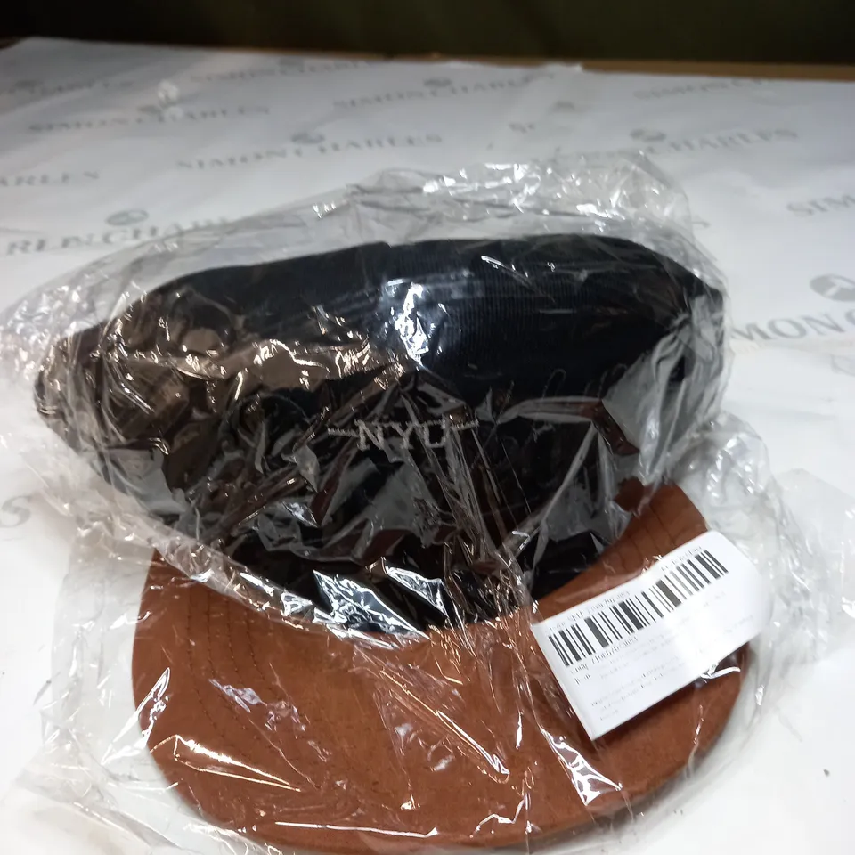 NYC BLACK/BROWN CAP 