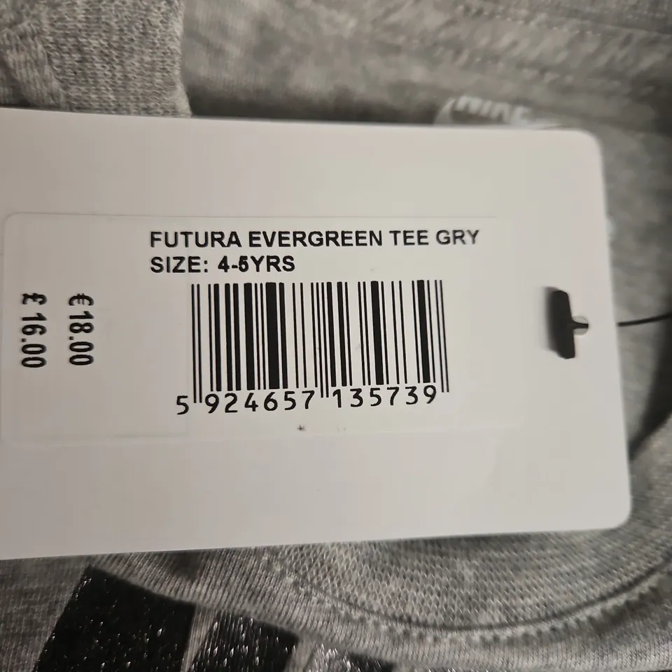 NIKE THE NIKE TEE GREY – KIDS’ T‑SHIRT UK 4–5 YEARS