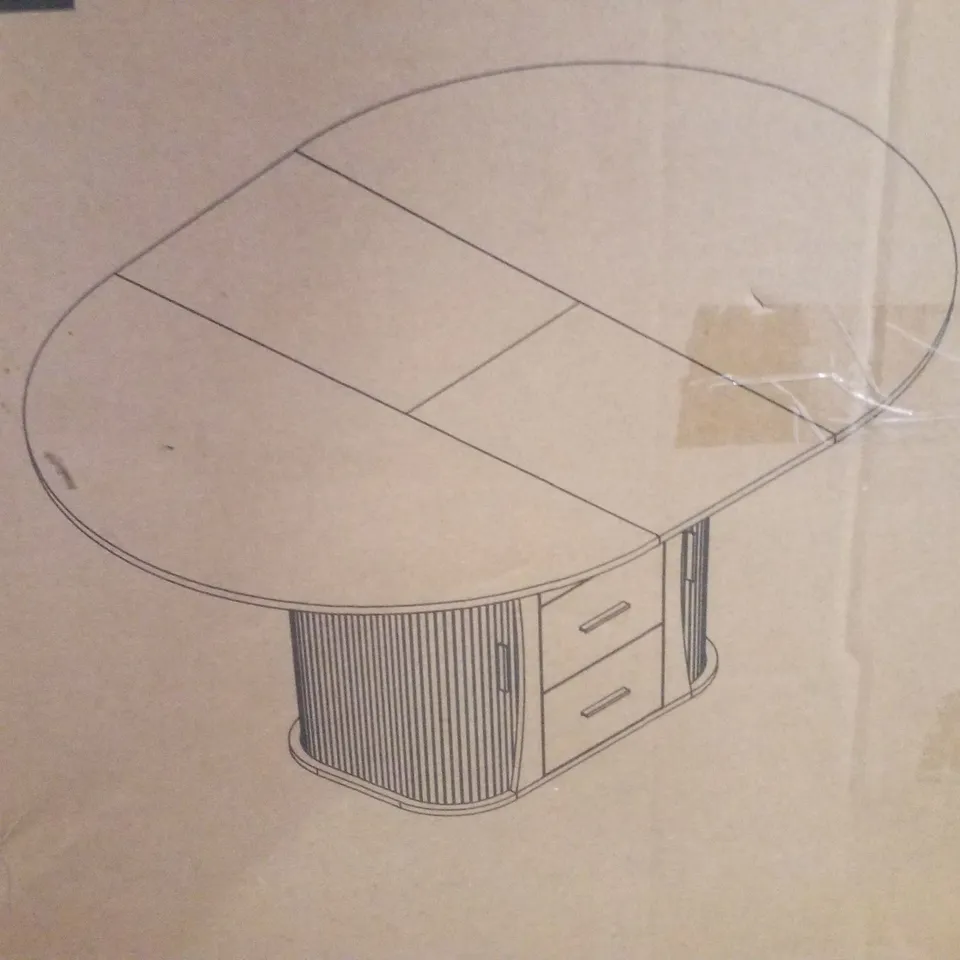 BOXED EXTENDABLE DINING TABLE (2 BOXES)
