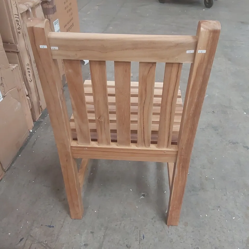 BOXED SET OF 2 DESIGNER SOLID WOOD DINING CHAIRS