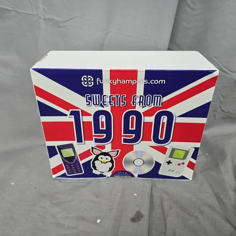 SWEETS FROM 1990 BOXED HAMPER – UNION JACK DESIGN