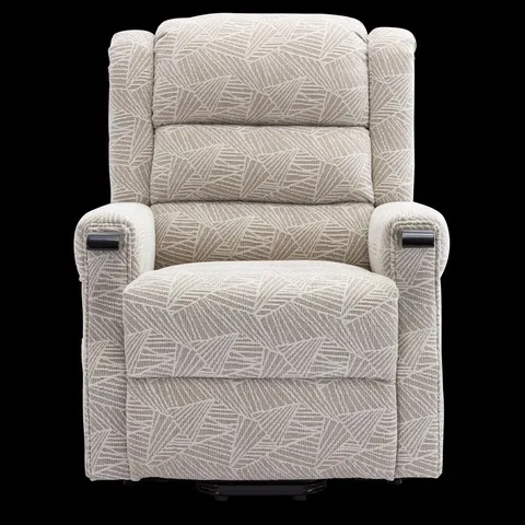 BOXED ASHFIELD DUAL RISE FABRIC RECLINER IN CREAM (2 BOXES)