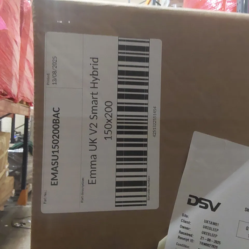 BRAND NEW BOXED EMMA UK V2 SMART HYBRID 150 x 200CM KING SIZE MATTRESS 