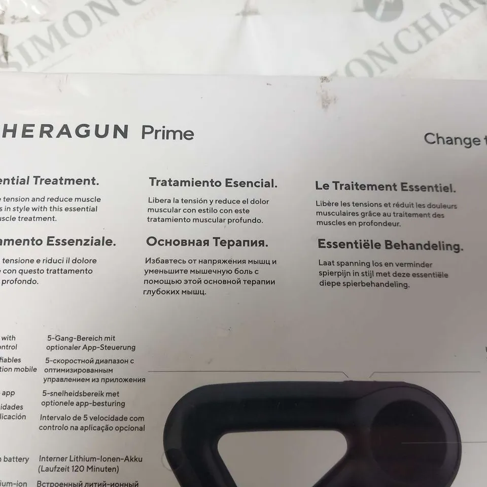 BRAND NEW BOXED AND SEALED THERABODY THERAGUN PRIME SMART PERCUSSIVE THERAPY DEVICE