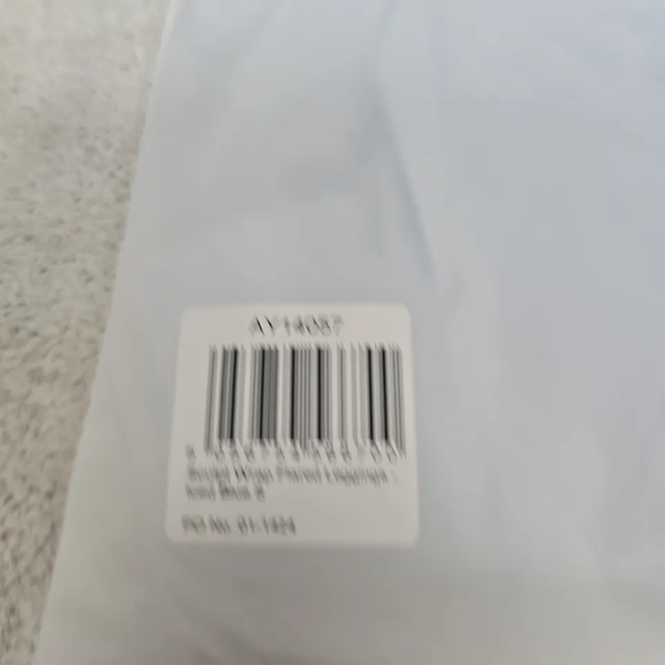 BAGGED AYBL SCULPT WRAP FLARED LEGGINS - SIZE SMALL - ICED BLUE 