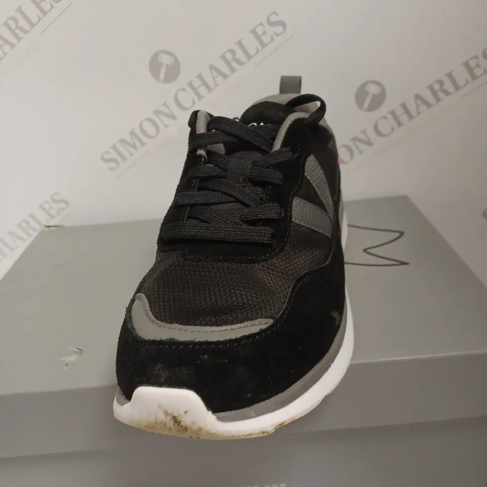 BOXED VIONIC AYSE TRAINERS, BLACK - SIZE 6