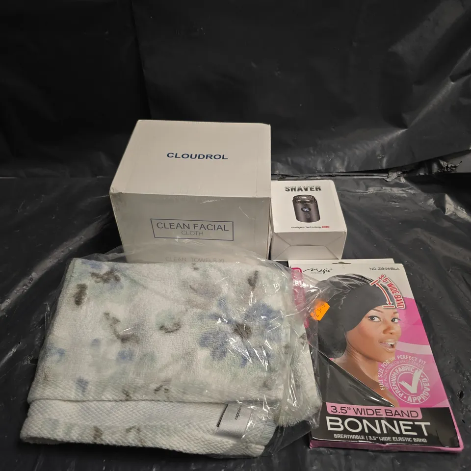APPROXIMATELY 20 ASSORTED COSMETICS ITEMS TO INCLUDE SHAVERS , STRAIGHTENERS, ETC  