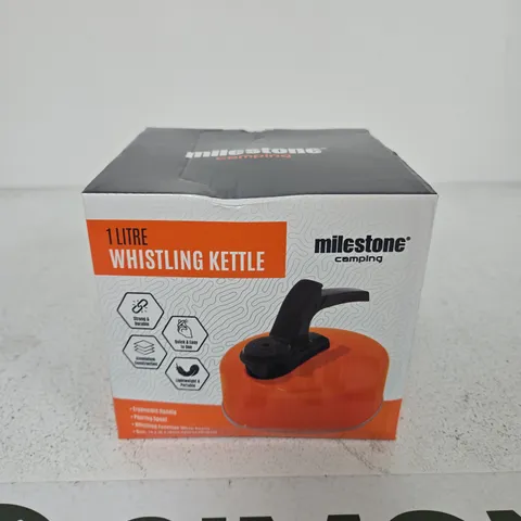 MILESTONE CAMPING 1 LITRE WHISTLING KETTLE
