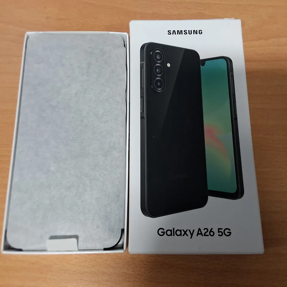 BOXED SAMSUNG GALAXY A26 5G 256GB IN BLACK - SM-A266B