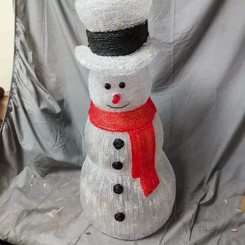 ACRYLIC OUTDOOR 70 CM LIGHT UP SNOWMAN