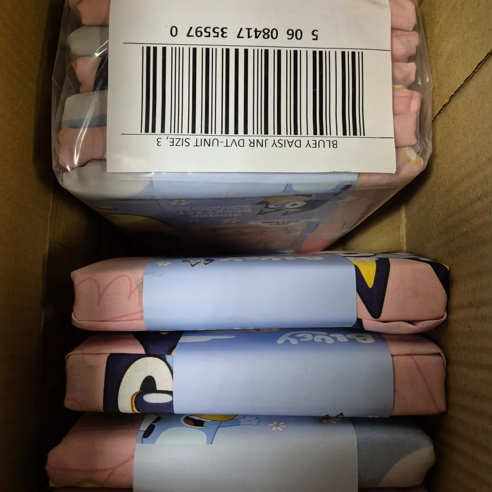 9 X BLUEY COTTON JUNIOR DUVET SETS 