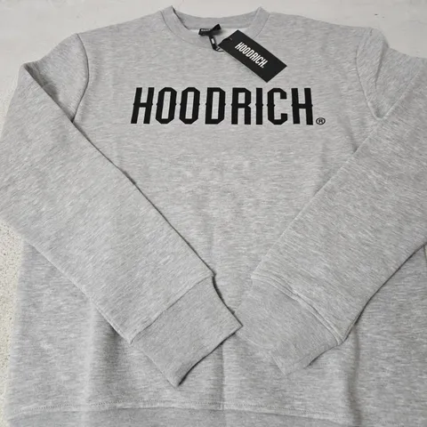 HOODRICH OG CORE SWEATSHIRT β HEATHER GREY/BLACK β SIZE M