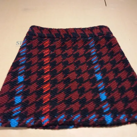 TOPSHOP PETITE DESIGNER TARTAN SKIRT - SIZE 10