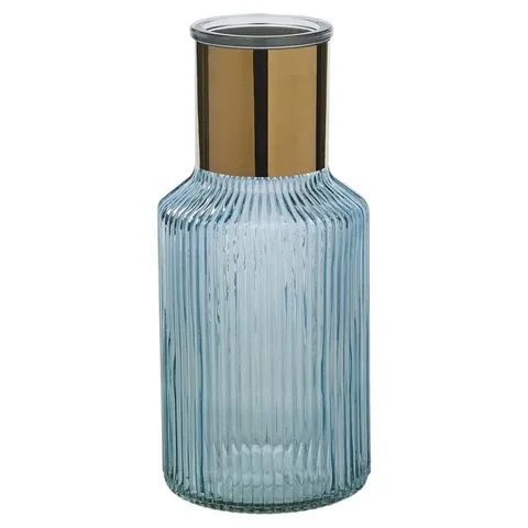 BOXED AGOSTO 20CM GLASS TABLE VASE