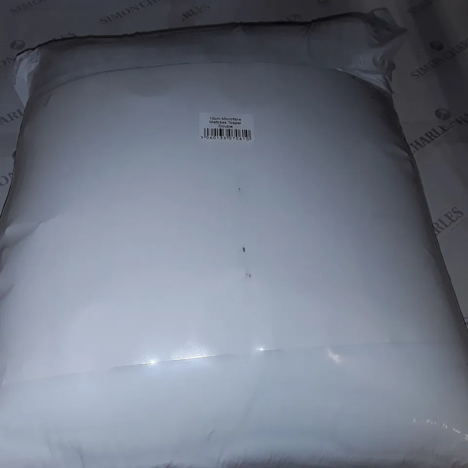 BAGGED 10CM MICROFIBER DOUBLE MATTRESS TOPPER 