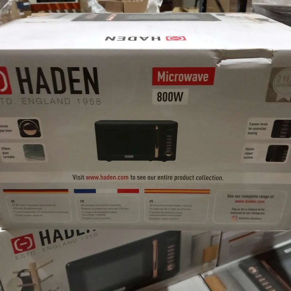 BRAND NEW BOXED HADEN 800W MICROWAVE 197061