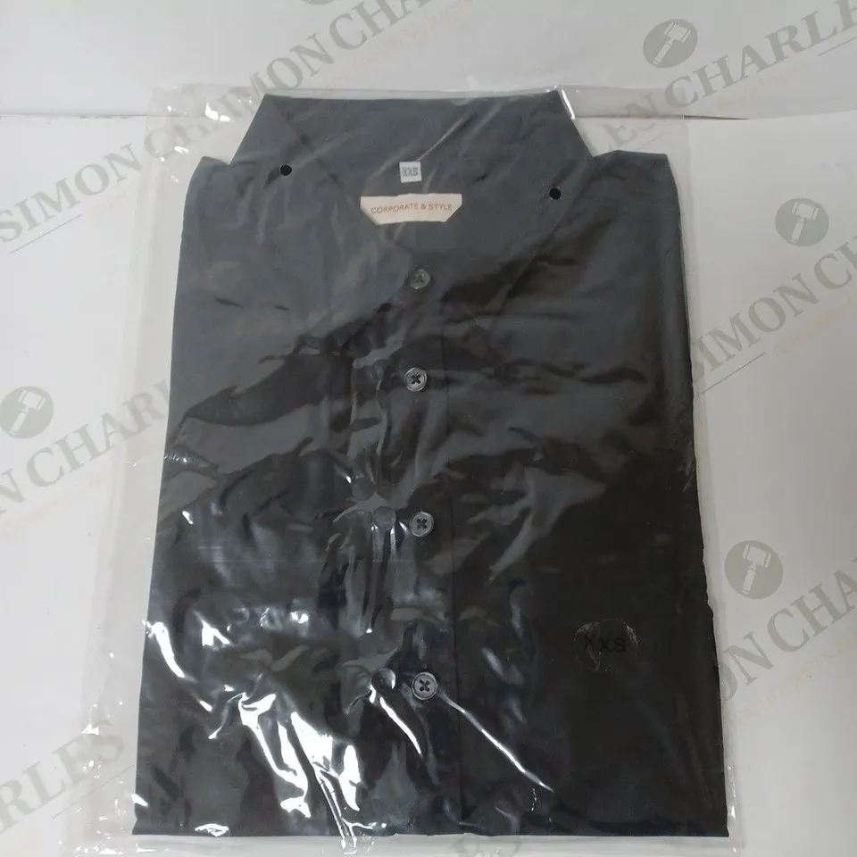 SEALED SET OF 5 BRAND NEW CORPORATIVE STYLE BLACK WOMENS SHIRT - XXS