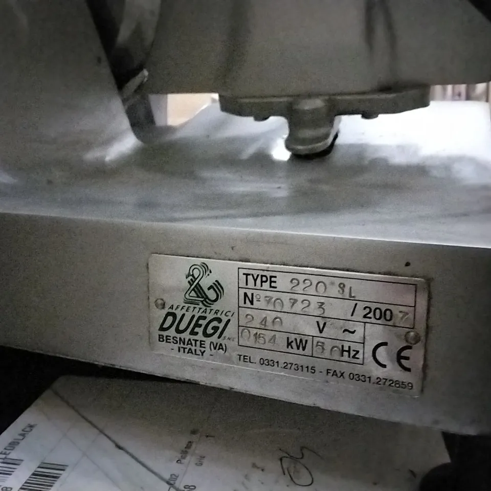 PARRY DUEGI SLICER MACHINE 