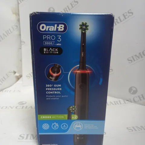 SEALED ORAL B PRO 3 BLACK EDITION TOOTHBRUSH