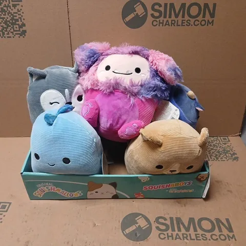 SQUISHMALLOWS PLUSH TOYS – ASSORTED CHARACTERS IN DISPLAY BOX
