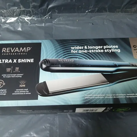 Revamp Ultra X Shine Ceramic Hair Straightener – Boxed (ST-2000X-GB)