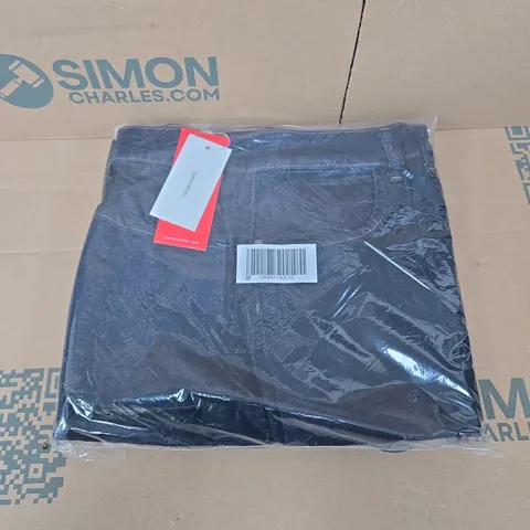 FINERY LONDON WIDE LEG DENIM JEANS IN BLUE - UK 36