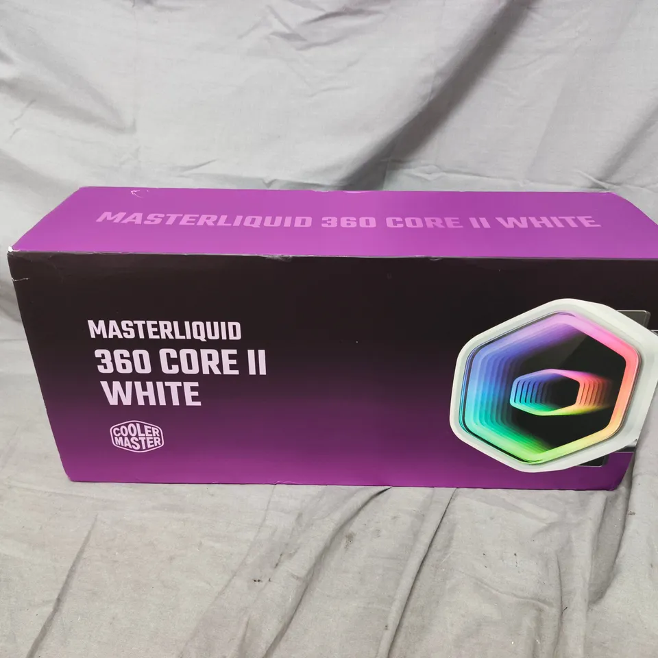 BOXED COOLER MASTER MASTERLIQUID 360 CORE II ARGB WHITE ALL IN ONE CPU COOLER