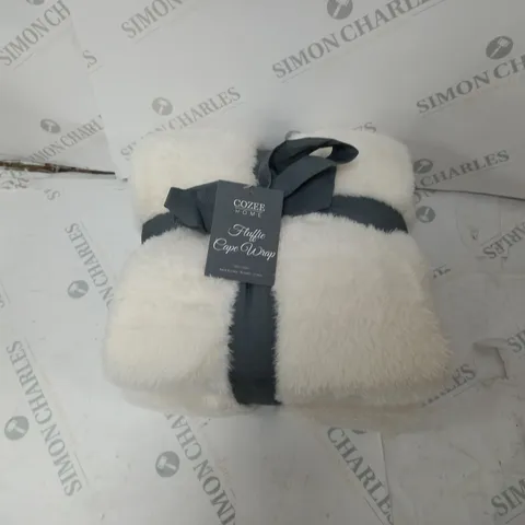COZEE HOME FLUFFIE CAPEE WRAP ONE SIZE