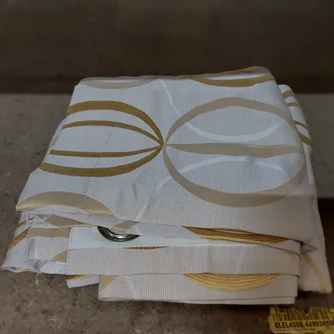BAGGED MALDONADO SEMI SHEER PENCIL PLEAT CURTAINS - OCHRE // SIZE: UNSPECIFIED 