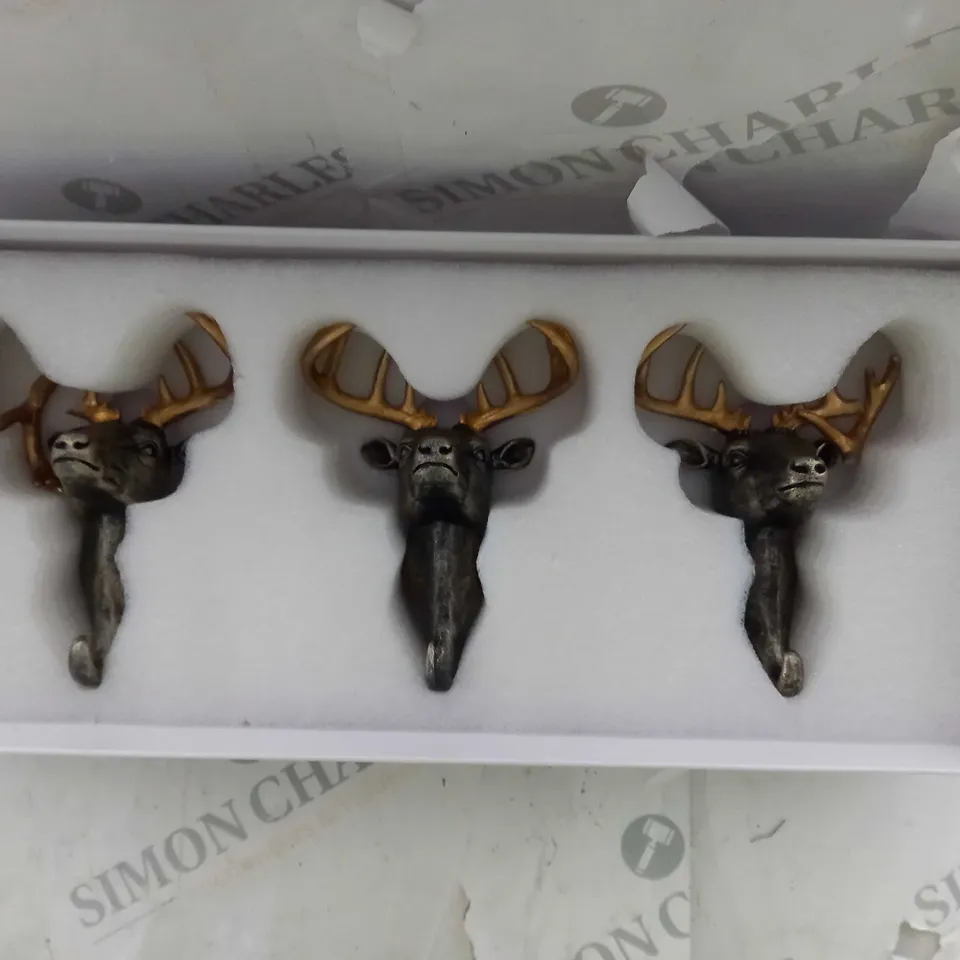 BOXED ALISON CORK SET OF 3 WALL HOOKS WITH GIFT BOX