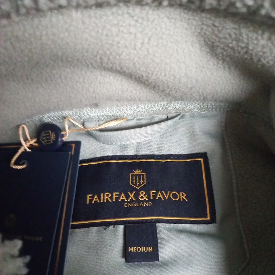 FAIRFAX & FAVOR THE AGNES FLEECE JACKET – PISTACHIO, MEDIUM