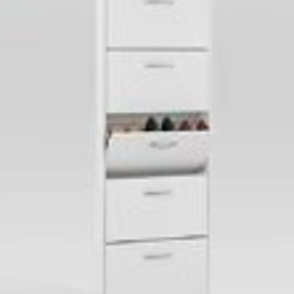 BOXED BRAND NEW 5 SECTION SHOE STORAGE UNIT ( FINISH NOT SPECIFIED )