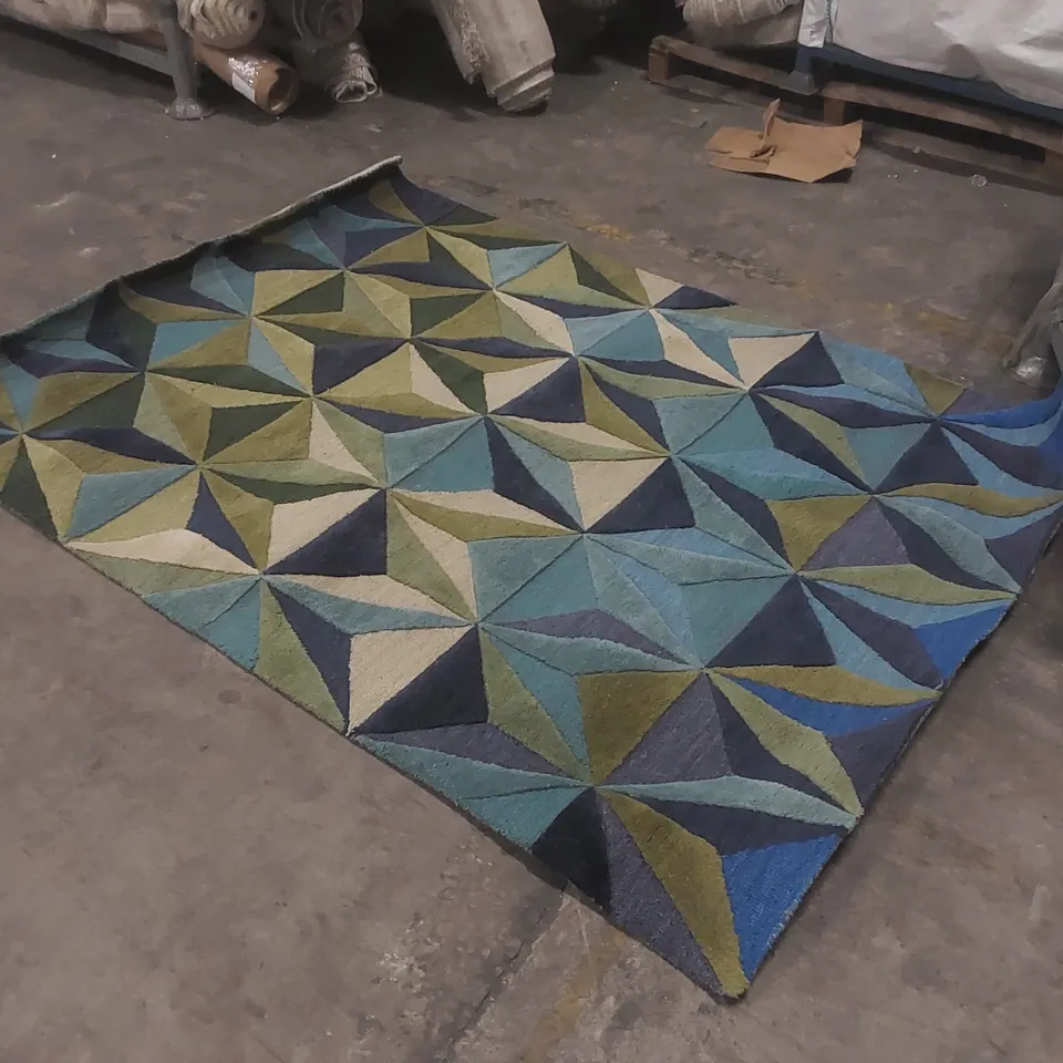 STILLAGE CONTAINING APPROXIMATELY  22x ASSORTED DESIGNER RUGS - STILLAGE NOT INCLUDED