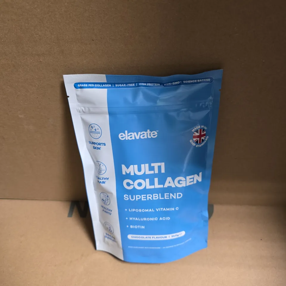 ELAVATE MULTI COLLAGEN SUPERBLEND – 240G (CHOCOLATE FLAVOUR) - BEST BEFORE 10/2027