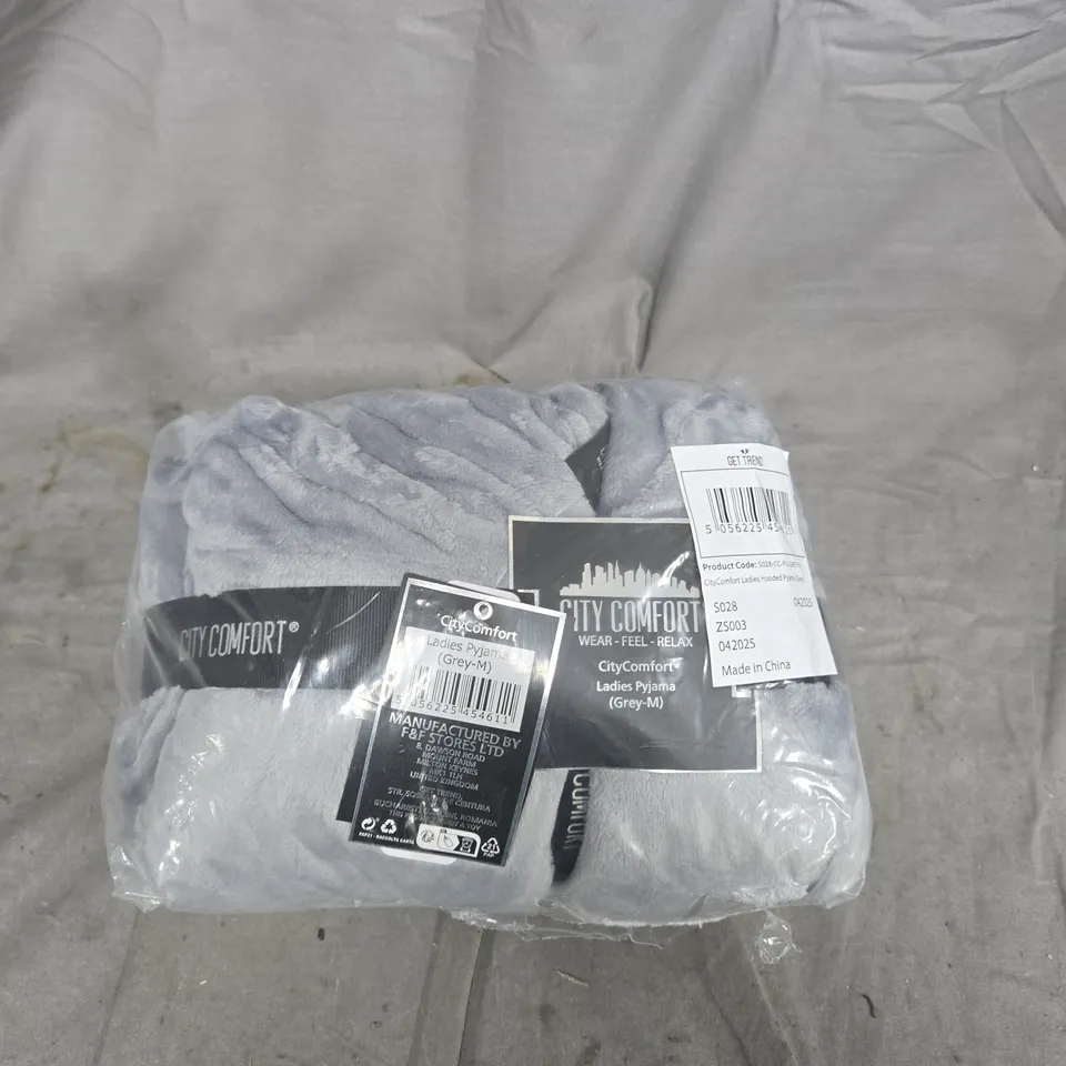 CITY COMFORT LADIES PYJAMA – GREY, SIZE M