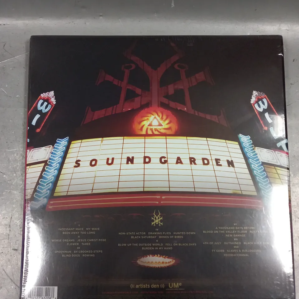 SEALED SOUNDGARDEN - LIVE FROM THE ARTISTS DEN VINYL 