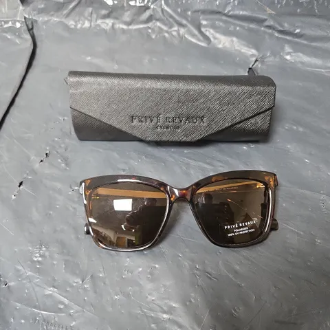 PRIVE REVAUX CRAWL METAL SUNGLASSES BROWN 