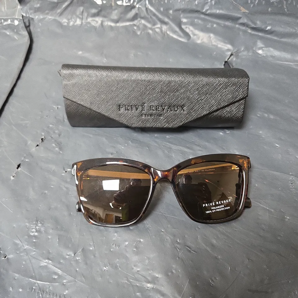 PRIVE REVAUX CRAWL METAL SUNGLASSES BROWN 