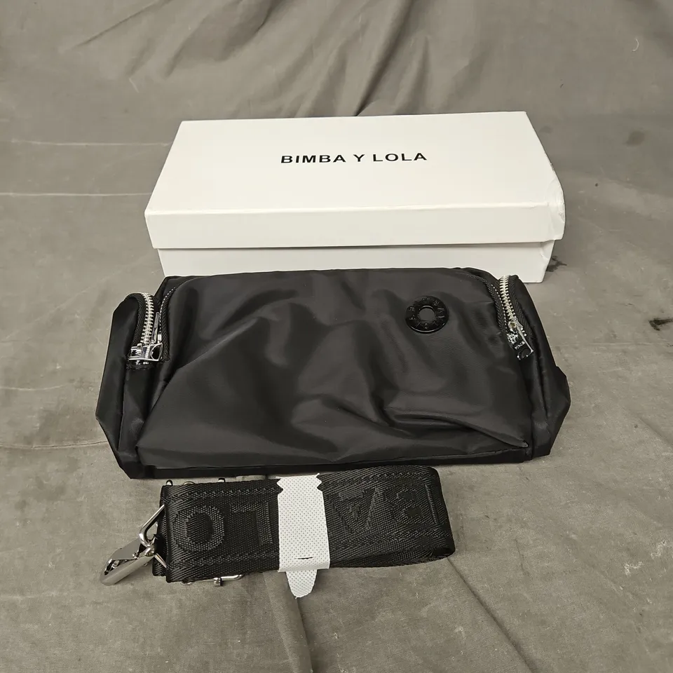 BOXED BIMBA Y LOLA CROSS BODY BAG IN BLACK