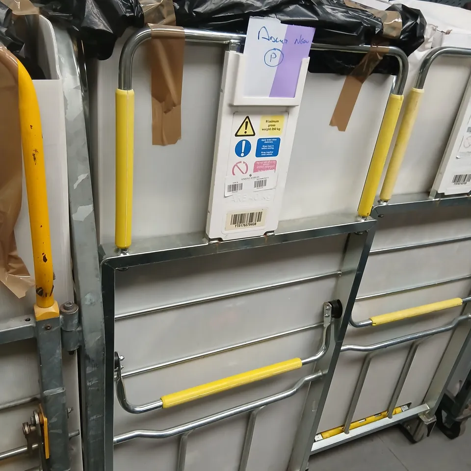 LARGE CAGE OF ASSORTED UNPROCESSED RAW RETURN DESIGNER CLOTHING