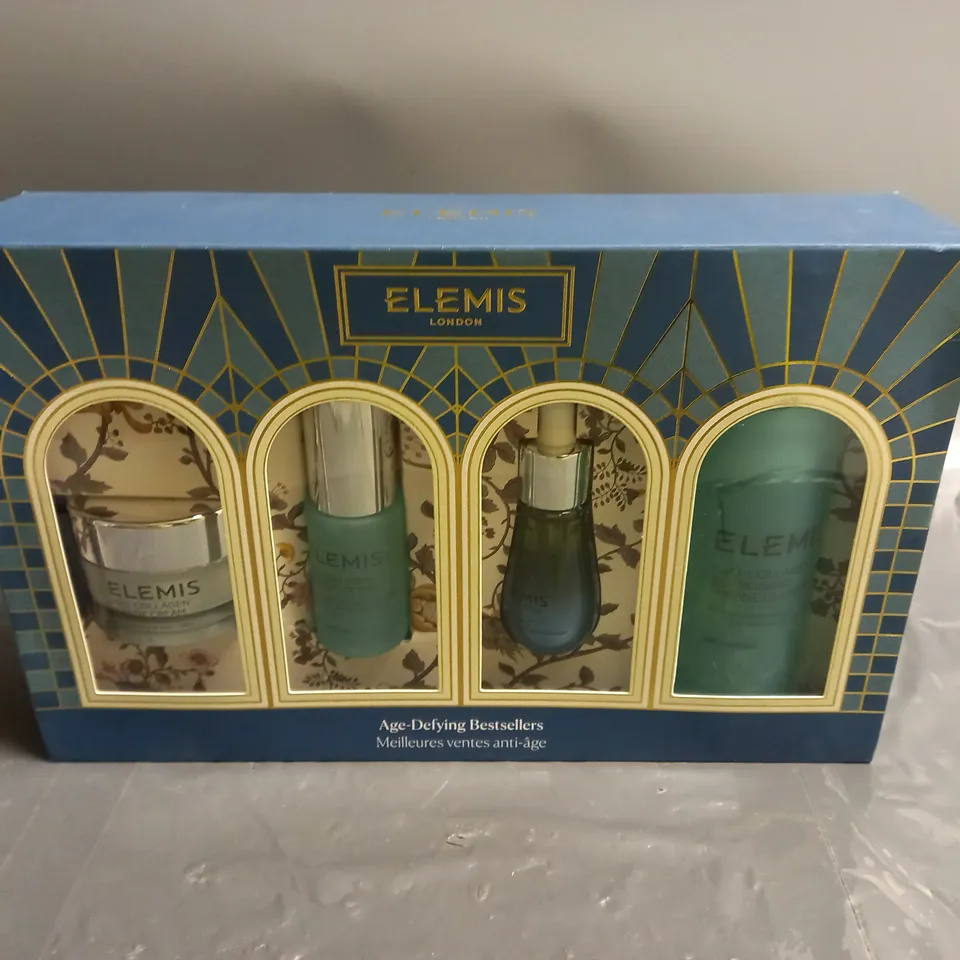 ELEMIS AGE DEFYING BESTSELLERS KIT INLCUDING PRO-COLLAGEN MARINE CREAM (30ML), PRO-COLLAGEN MARINE OIL (15ML), PRO-COLLAGEN ENERGISING MARINE CLEANSER (150ML), ETC. 