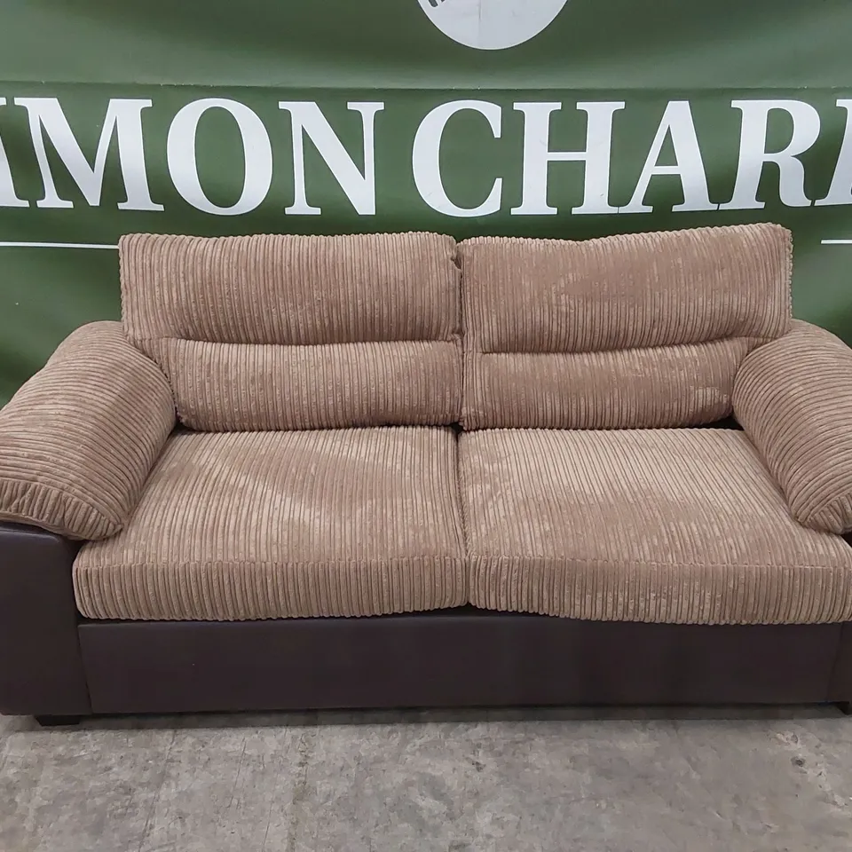 ARMSTRONG 3 SEATER SOFA - BROWN RRP £599