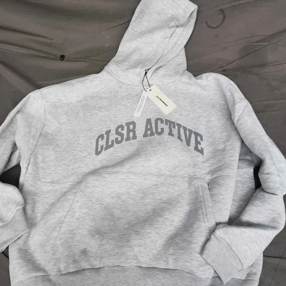 CLOSURE LDN ACTIVE TRACKSUIT HOODIE IN GREY - SIZE 14