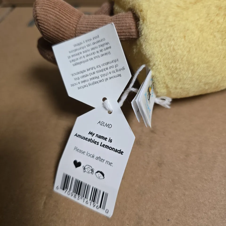 JELLYCAT MY NAME IS AMUSEABLES LEMONADE