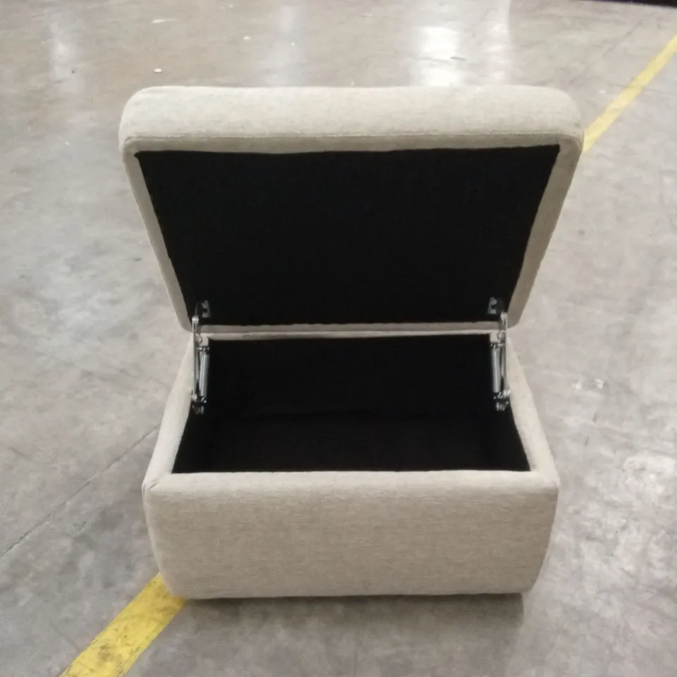 QUALITY DESIGNER ITALIAN MADE RICCARDO FABRIC CORNER SOFA WITH FOOTSTOOL - BEIGE 