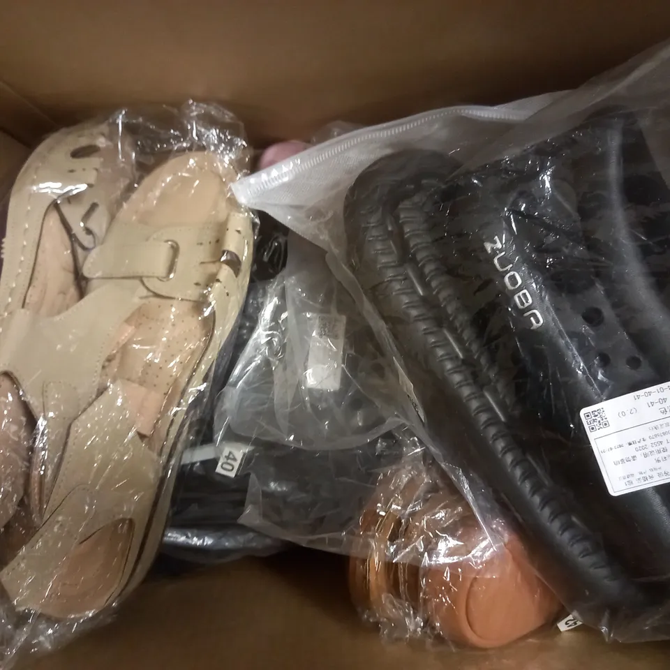 APPROXIMATELY 10 ASSORTED PAIRS OF SHOES IN VARIOUS STYLES & SIZES