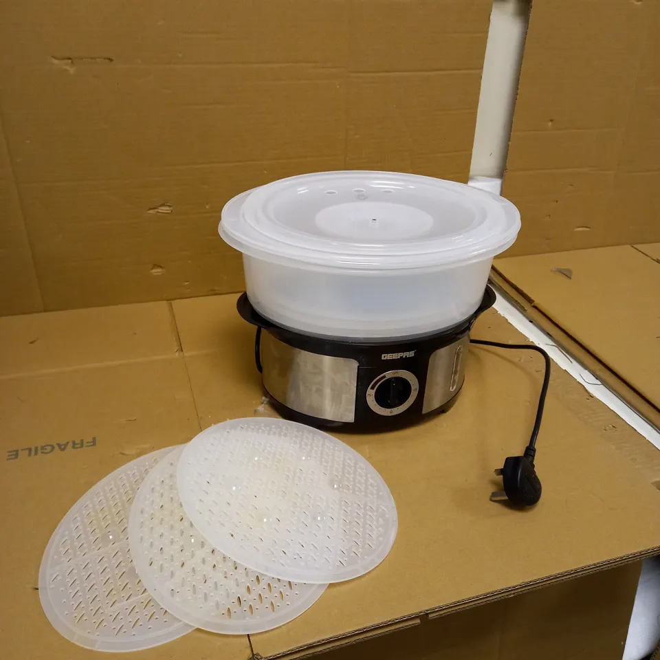 GEEPAS 3-TIER FOOD STEAMER