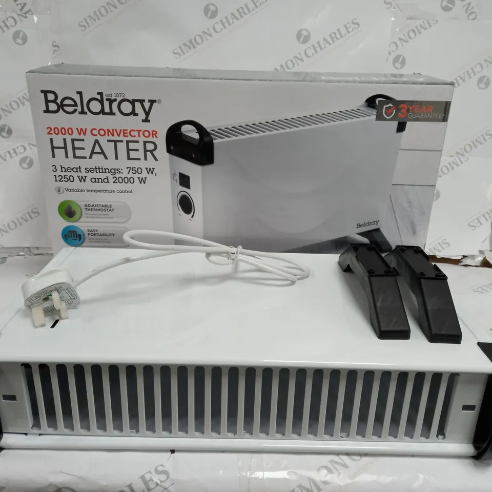 BOXED BELDRY 2000W CONVECTOR HEATER