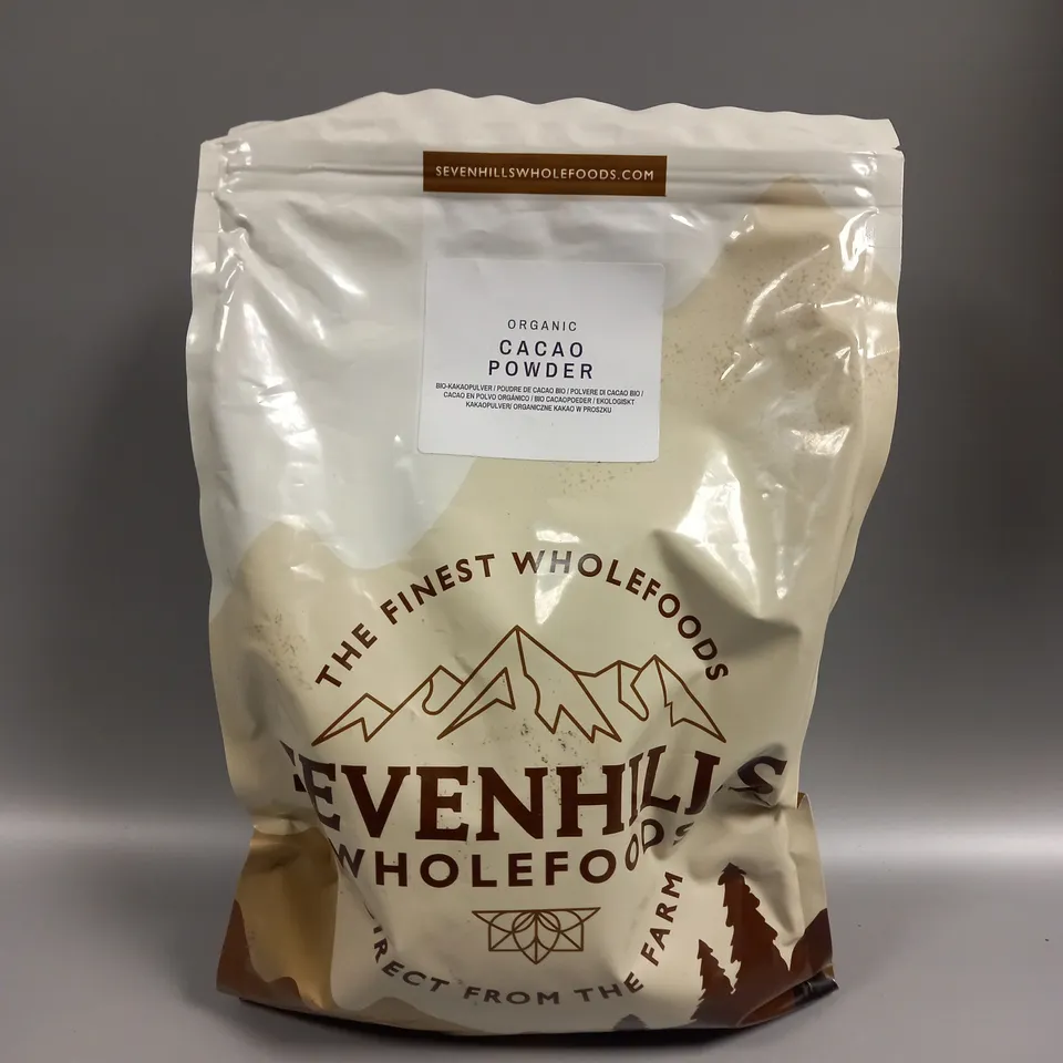 SEALED SVENHILLS WHOLEFOODS ORGANIC CACAO POWDER - 1KG 