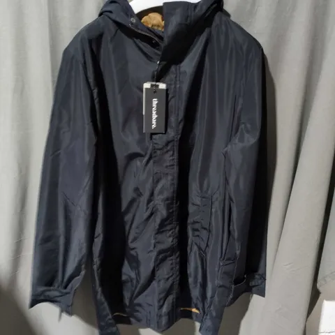 UNBRANDED BLACK HOODED JACKET - WITH TAG SIZE M